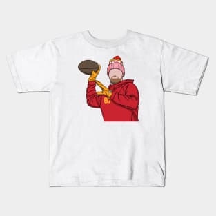 Travis Kelce Wears A Beanie On Christmas Kids T-Shirt